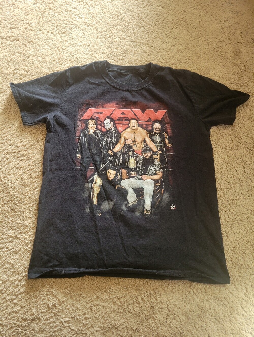 WWE Raw Short Sleeve Shirt, Tag Size Large